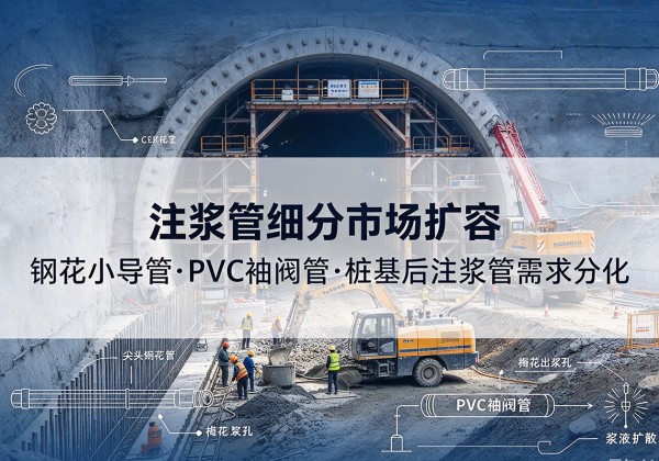 永安注浆管细分市场扩容，隧道钢花小导管、PVC 袖阀管、桩基后注浆管需求分化